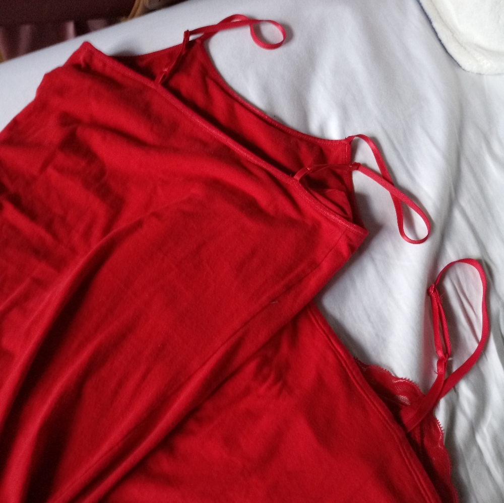 Two Red Camisoles